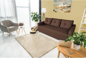 Canapea Extensibila Firenze Lux Dark Chocolate 218x85x85 cm + lada de depozitare, maro
