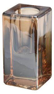 Suport pentru lumanare Amber din sticla 4x8 cm
