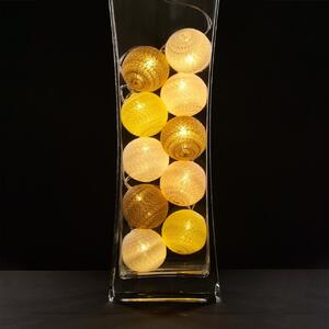 Ghirlanda luminoasa cu 10 LED-uri Yellow, Heinner Home, 180 cm, plastic, alb/galben