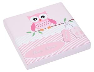 Taburet pliabil cu spatiu de depozitare Pink Owl, Heinner Home, 37.5 x 38 x 38 cm, PVC, multicolor