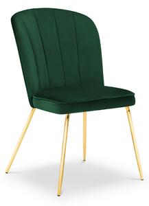 Scaun Cera cu tapiterie din catifea, verde inchis