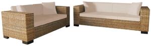 Set canapele de 2 și 3 locuri din poliratan