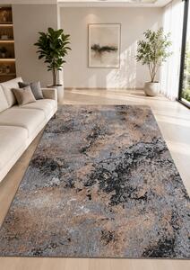 Covor Sufragerie Dormitor, Model Mira 24137 123, Gri Maro 120x200