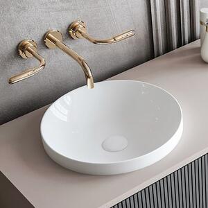 Sapho lavoar 43x43 cm rotund încastrat alb luciu 3041