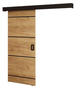 Uși culisante 90 cm Bethany IV (craft auriu + negru mat). 1043492