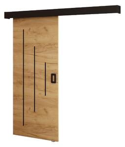 Uși culisante 90 cm Bethany Y (craft auriu + negru mat). 1043501