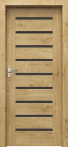 Usa de interior PORTA CONCEPT cu balamale ascunse - Model A9 cu sticla neagra