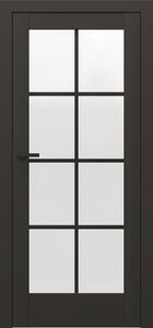 Usa cu toc reglabil PORTA VERTE HOME BLACK - Model B5 cu sticla transparent vospita