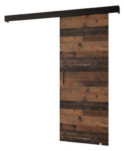 Uși culisante 90 cm Sharlene I (lemn old style + negru mat + negru). 1043618