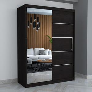 Dulap A09 Wenge cu Oglinda, 150cm Lungime