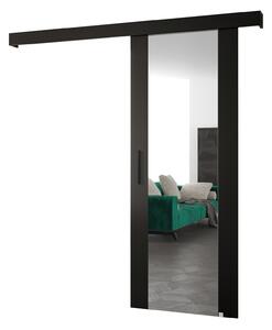 Uși culisante 90 cm Sharlene II (negru mat + negru mat + negru) (cu oglindă). 1043663