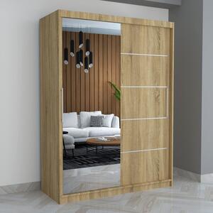Dulap A05 Sonoma cu Oglinda, 150cm Lungime