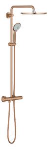 Grohe Euphoria set de duș perete cu termostat cu duș de ploaie Brushed Warm Sunset 26075DL0