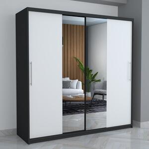 Dulap B01 Gri Alb 200CM Lungime