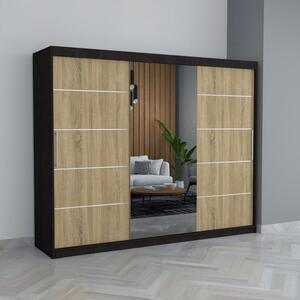 Dulap C04 Wenge Sonoma 250CM Lungime