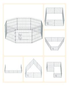 Tarc pentru animale de companie, Feandrea, Argintiu, ‎PPK001W01, 159 x 159 x 61 cm
