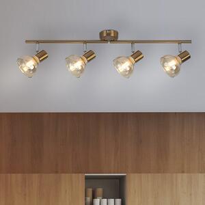 Rabalux Holly lampă de tavan 4x40 W alamă-chihlimbar 5550