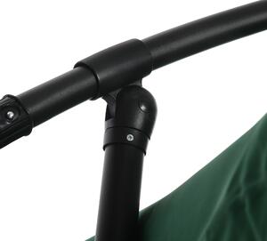 Outsunny Umbrela suspendata pentru gradina, Umbrela in consola cu plasa, rotatie 360°, baza in cruce , verde | AOSOM RO