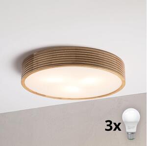 Brilagi - Lampă de tavan LED CARVALHO MODERN 3xE27/60W/230V, diam. 47,5 cm, stejar