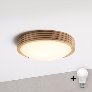 Brilagi - Lampă LED de tavan CARVALHO MODERN SLIM 1xE27/60W/230V diametru 27,5 cm stejar