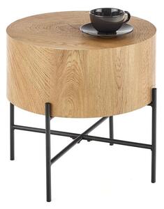Măsuță de cafea Houston 1186, Stejar, Negru, Metal, 45cm, 8.5 kg