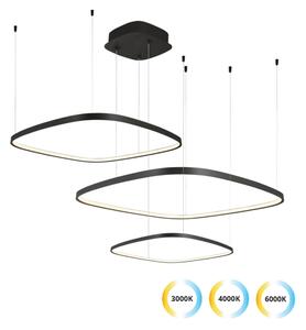 Lustru LED dimabil suspendat pe cablu LORENZO LED/70W/230V 3000/4000/6000K negru + telecomandă