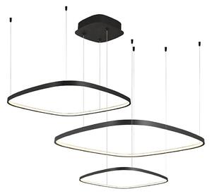 Lustru LED dimabil suspendat pe cablu LORENZO LED/70W/230V 3000/4000/6000K negru + telecomandă
