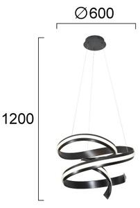 Lustră LED pe cablu AREZIA LED/62W/230V, negru