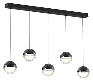 Candelabru LED suspendat pe cablu ZIREA LED/30W/230V, negru