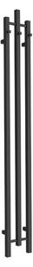 LaVita Calentador calorifer de baie decorativ 162x20.5 cm negru 5904194692216
