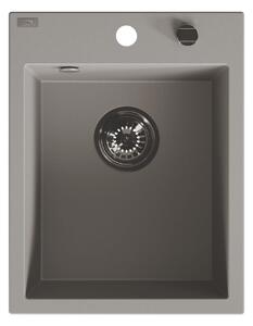 Laveo Monchichi chiuvetă din granit 50x39 cm gri/grafit/onix SBO510Y