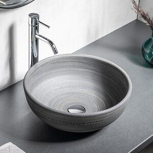 Sapho Priori lavoar 41x41 cm rotund de blat gri/piatră mat PI024