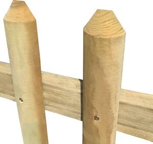 Gard din țăruși, 170 x 80 cm, 5/7 cm, lemn de pin tratat