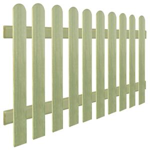 Gard din țăruși, 170 x 100 cm 6/9 cm, lemn de pin tratat
