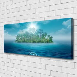Tablou pe panza canvas Insula Mare Peisaj albastru