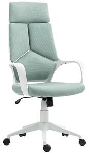 HOMCOM Scaun pentru Birou sau Gaming în Material Textil cu Spătar Înalt Verde | Aosom Romania