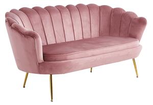 Canapea de lux, 2,5 locuri, roz / auriu, Art-deco, NOBLIN