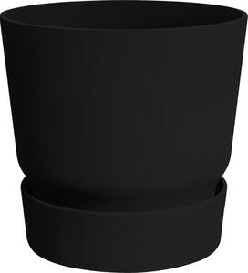 Ghiveci Greenville, Ø 30 cm, h 27,8 cm, negru