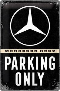 Tablou metalic decorativ Mercedes Parking 20x30 cm