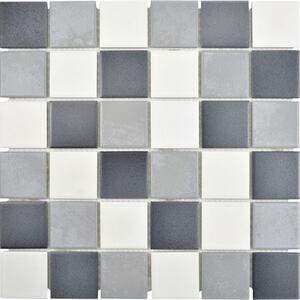 Mozaic piscină CD216 Quadrat mix gri 30,6x30,6 cm