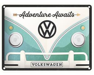 Panou decorativ din tablă VW Bulli 15x20 cm