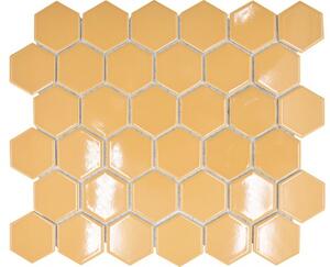 Mozaic piscină HX 570 hexagon ocru 32,5x28,1 cm