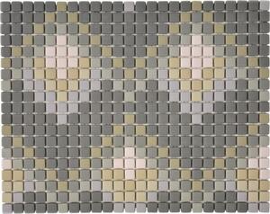 Mozaic Cuba MC6 Quadrat enamel gri mat 31x24,6 cm