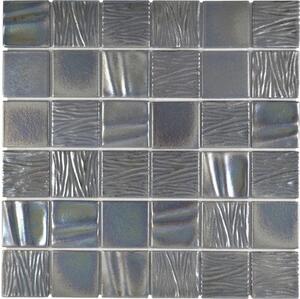 Mozaic piscină CG KN3 Quadrat Kanran black 29,5x29,5 cm