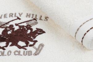 Set 2 prosoape de maini, Beverly Hills Polo Club, 401 - Cream, 50x90 cm, 100% bumbac, crem