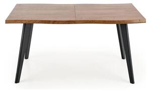 Masa extensibila DICKSON, stejar natural/negru, 150/210x90x75 cm