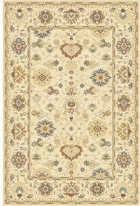 Covor lana Bella clasic, imprimeu floral, bej 80x150 cm