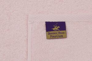 Set 2 prosoape de maini, Beverly Hills Polo Club, 402 - Pink, Light Grey, 50x90 cm, 100% bumbac, roz/gri