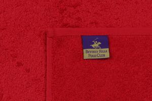 Set 3 prosoape de maini, Beverly Hills Polo Club, 402, 50x90 cm, 100% bumbac, rosu/alb/bleumarin