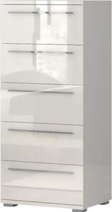 Comoda Piano bej lucios 60/45/135 cm